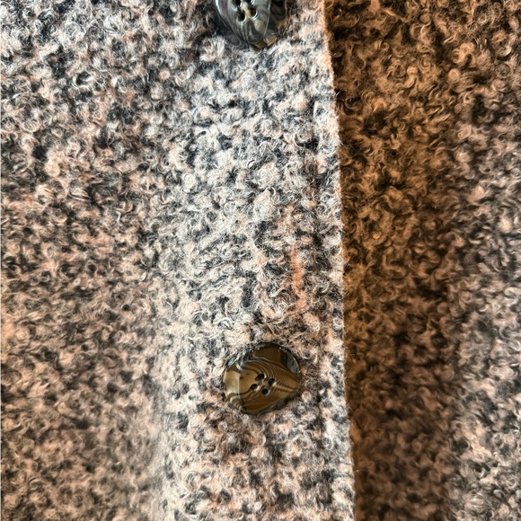 Cozy Italian Hooded Knit Coat Size Large - Picture 2 of 7